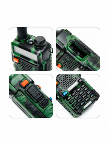 Рация Baofeng UV-5R 5W с гарнитурой камуфляж